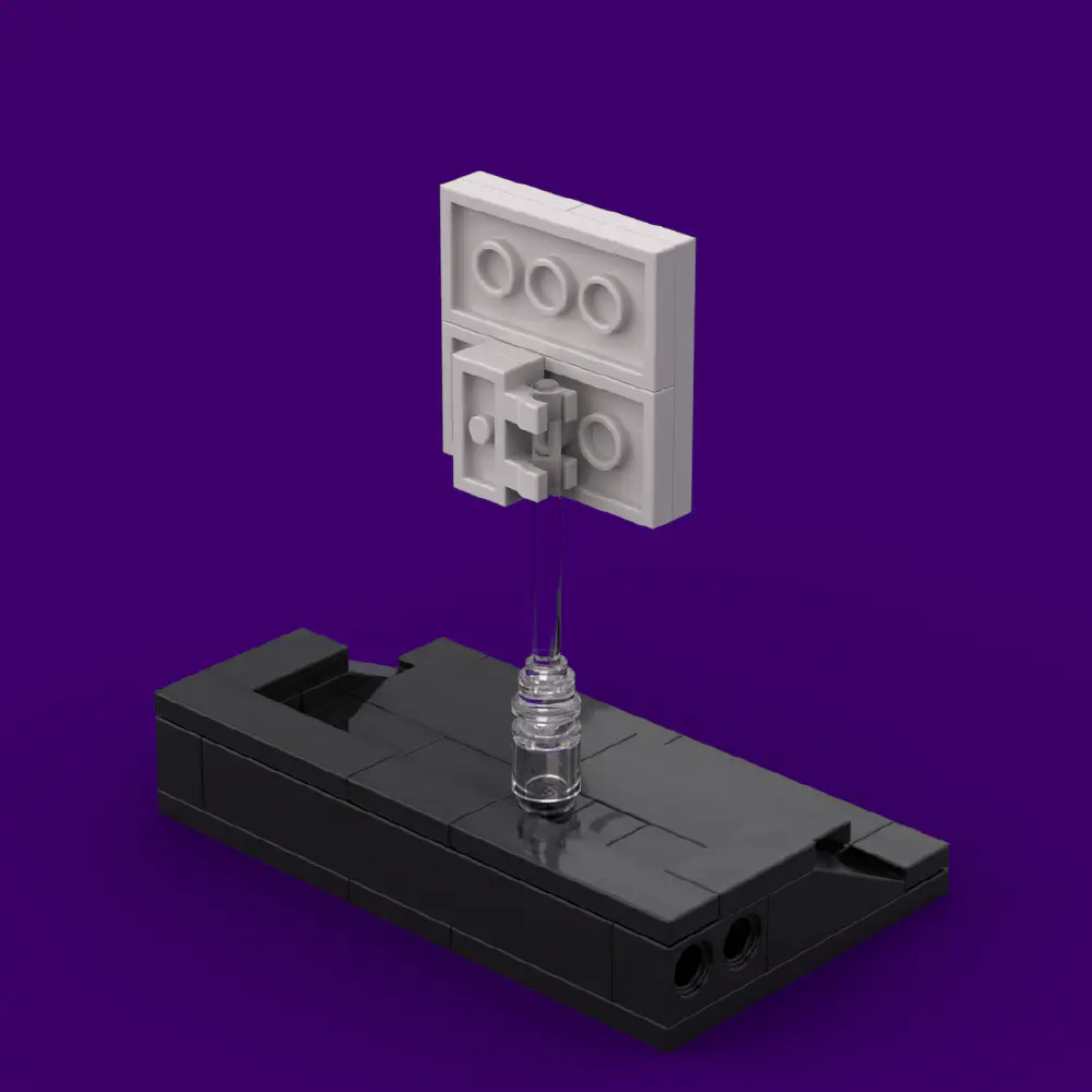 Pac-dot: The Pixel That Started It All LEGO MOC - Render 5