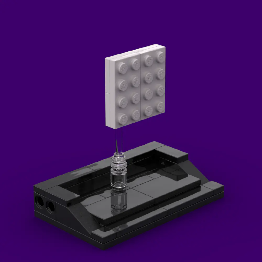 Pac-dot: The Pixel That Started It All LEGO MOC - Render 7