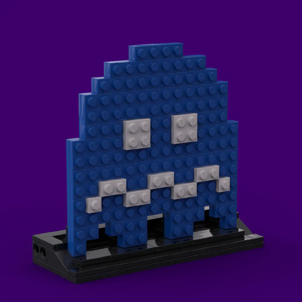 Scared Ghost: The Timid Foe LEGO MOC - Render 7