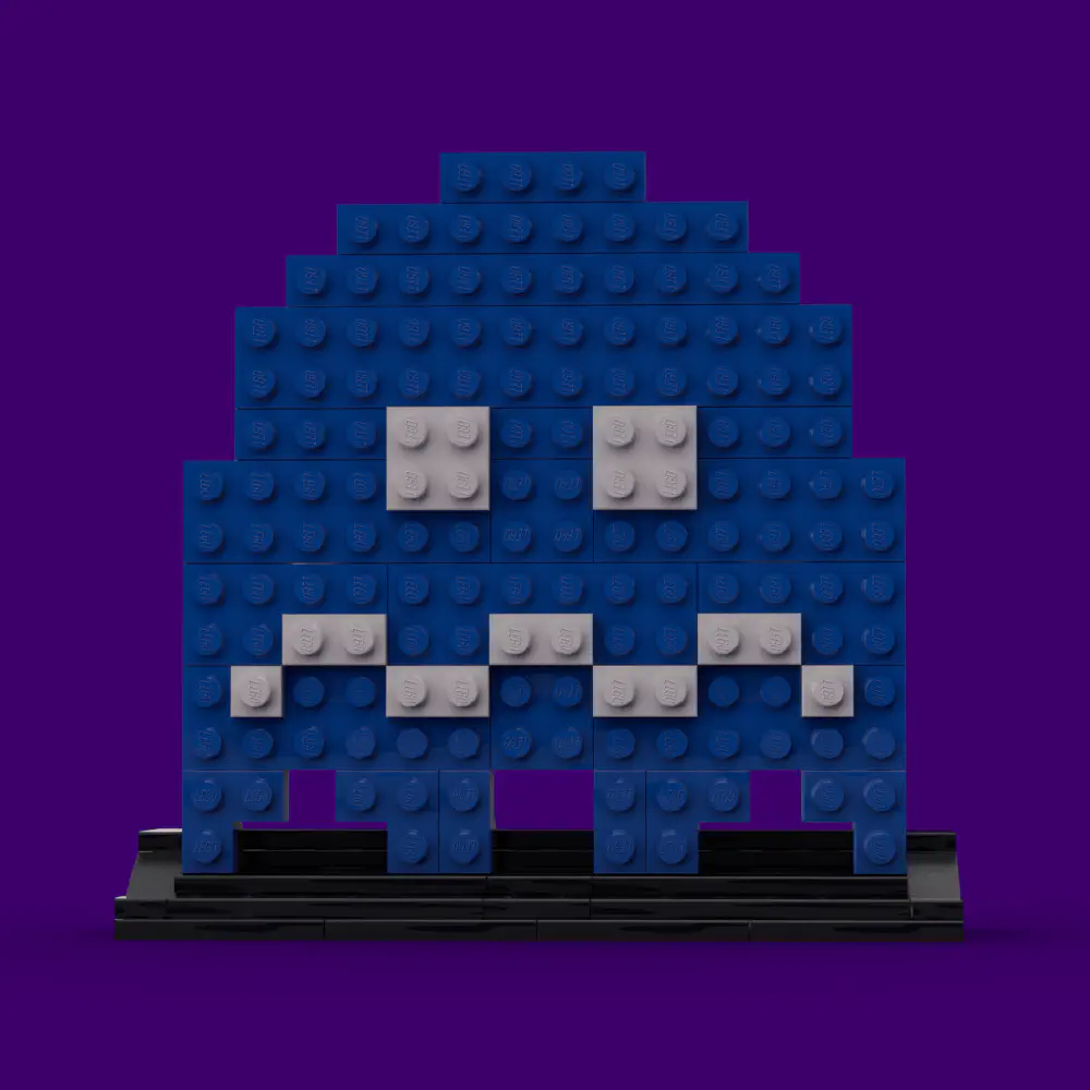 Scared Ghost: The Timid Foe LEGO MOC - Render 8