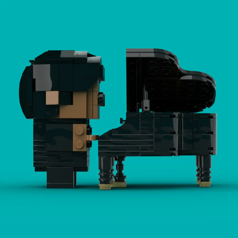 Piano Guy LEGO MOC - Render 9