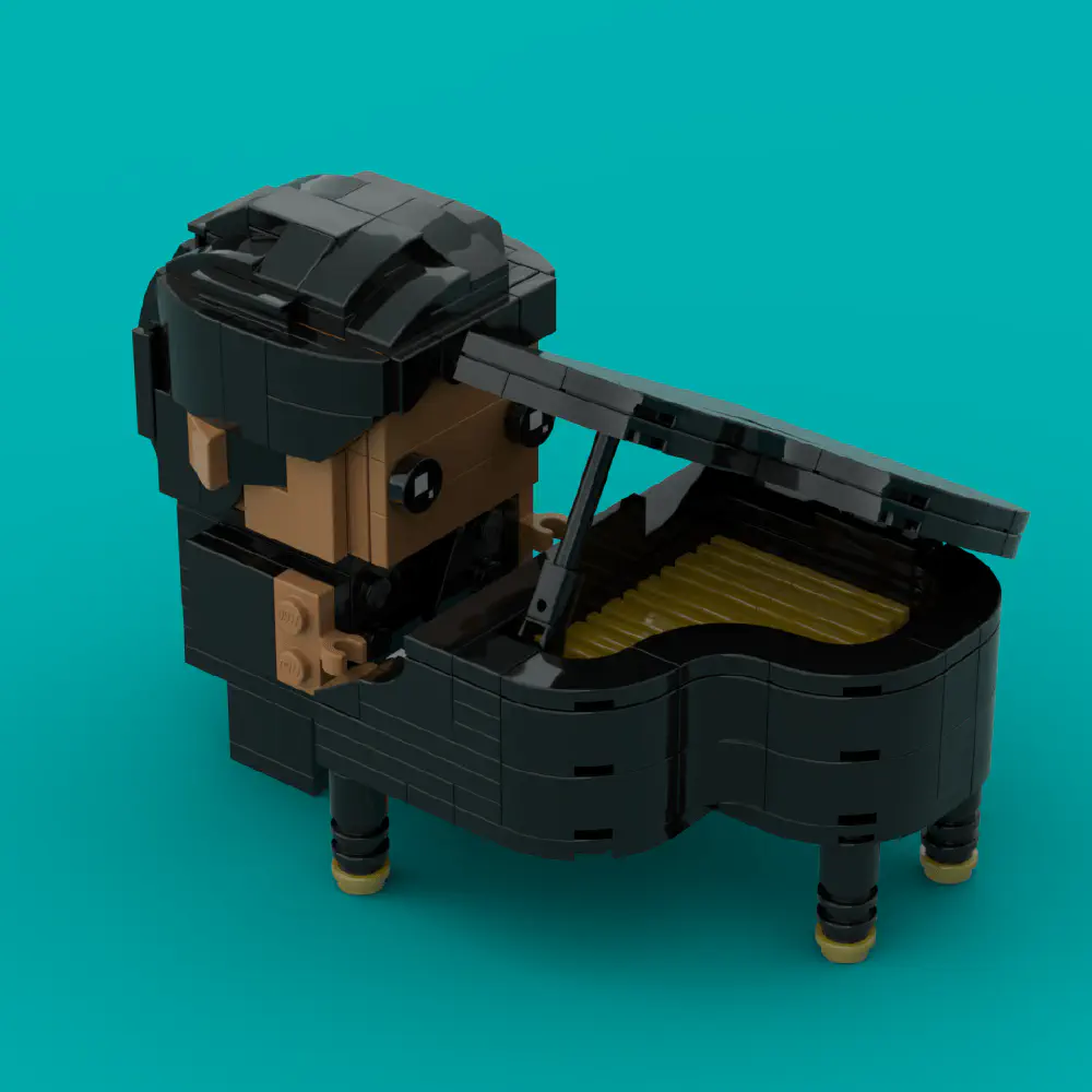 Piano Guy LEGO MOC - Render 2