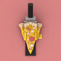 The Perfect Slice: LEGO Pizza LEGO MOC - Thumbnail 5