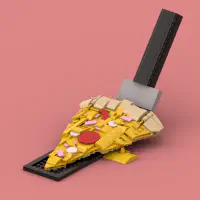 The Perfect Slice: LEGO Pizza LEGO MOC - Thumbnail 1