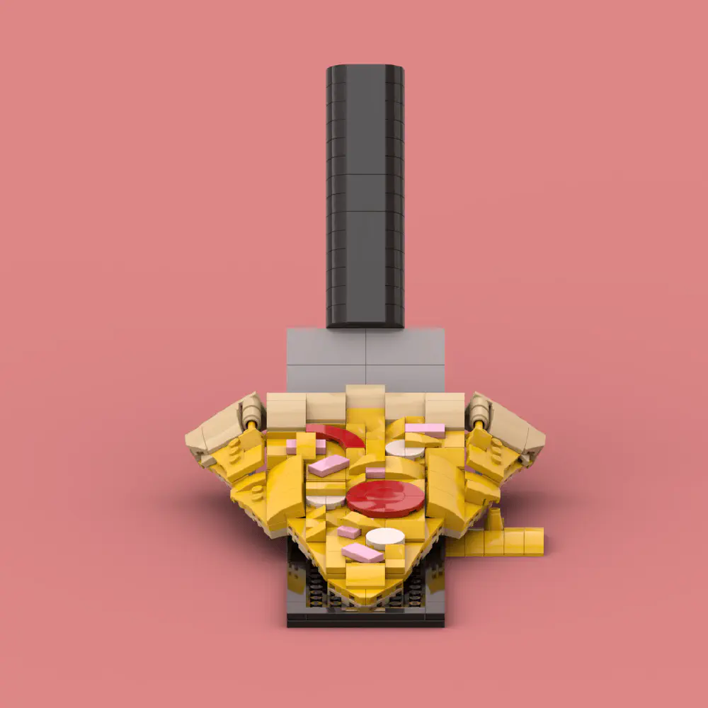 The Perfect Slice: LEGO Pizza LEGO MOC - Render 2