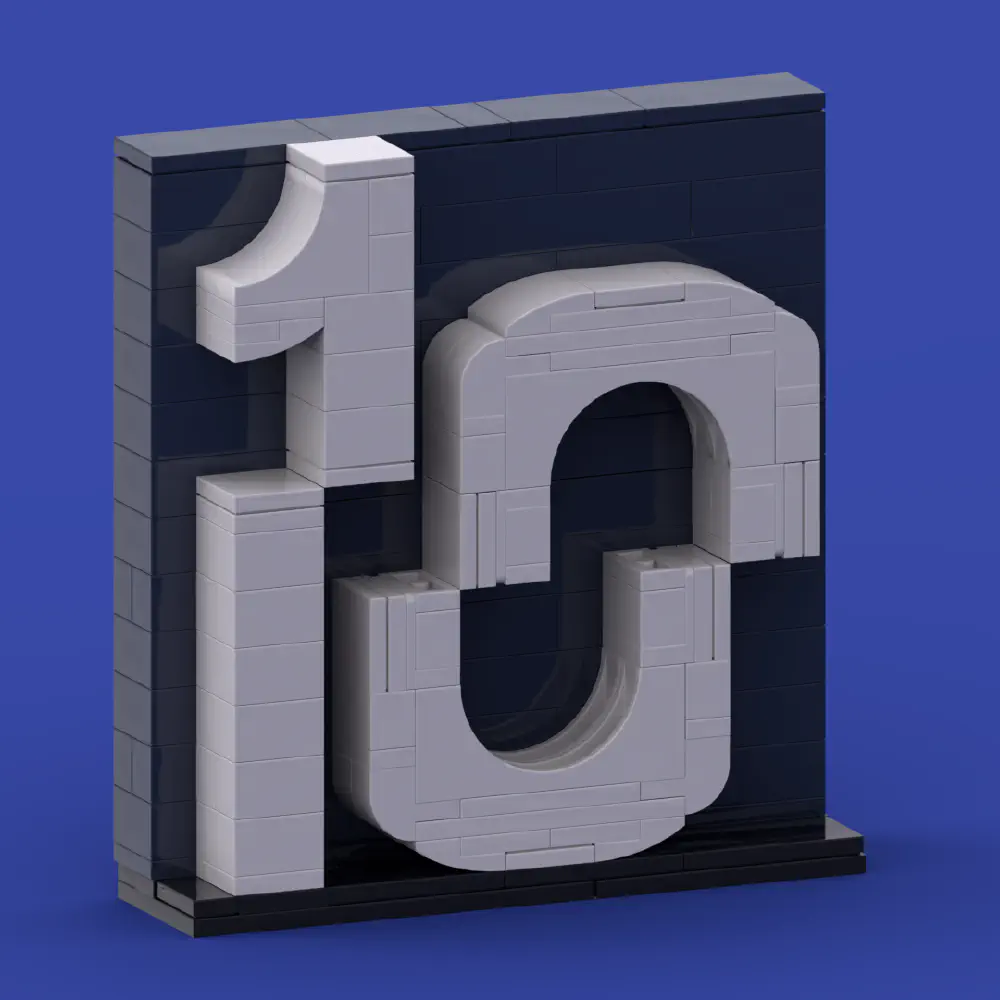 PTH 10-Year Logo LEGO MOC - Render 8