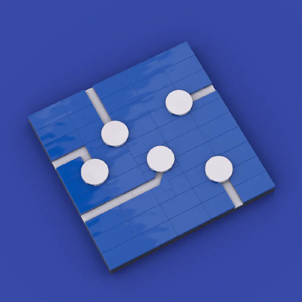 Porto Tech Hub Logo LEGO MOC - Render 2