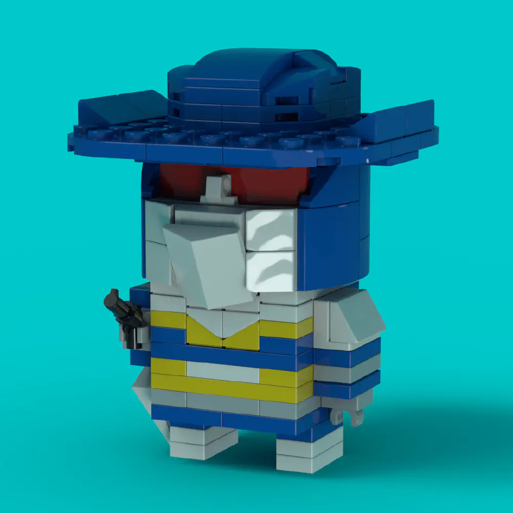 Colt - Saber Rider LEGO MOC - Render 1