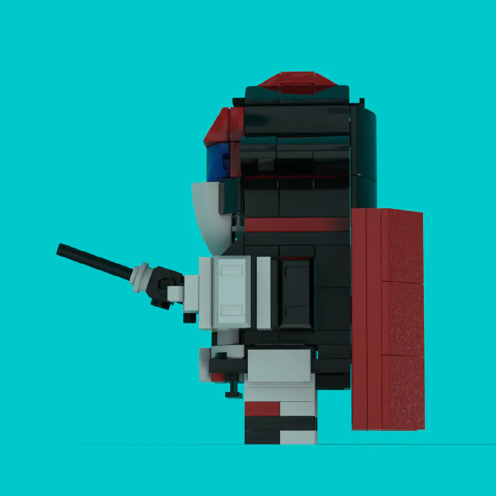 Ramrod - Saber Rider LEGO MOC - Render 2