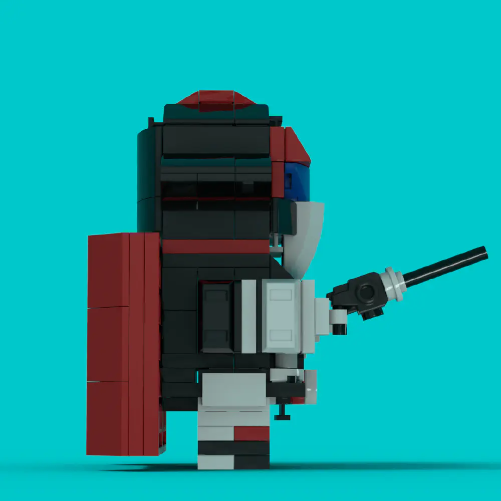 Ramrod - Saber Rider LEGO MOC - Render 6