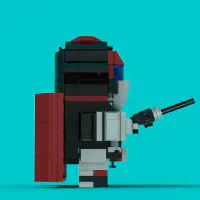 Ramrod - Saber Rider LEGO MOC - Thumbnail 6