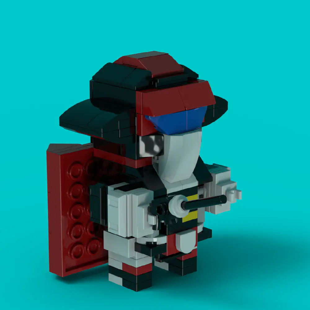 Ramrod - Saber Rider LEGO MOC - Render 7