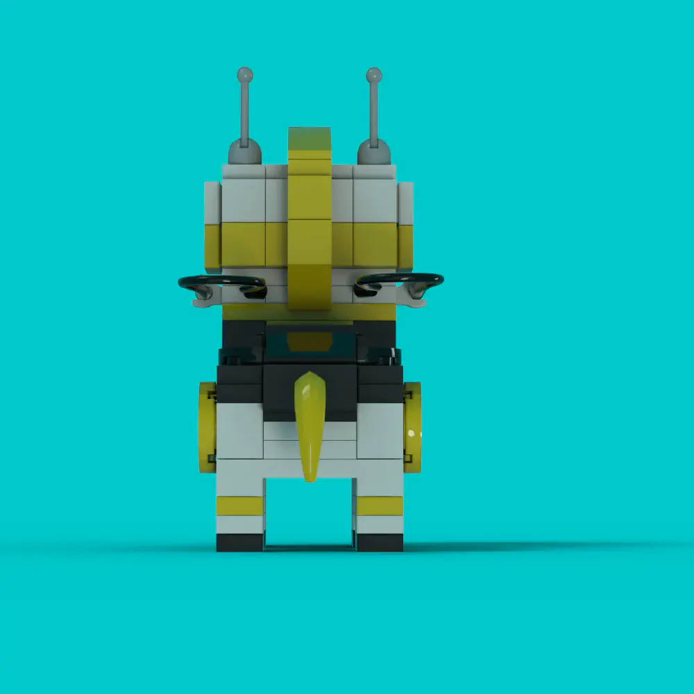 Steed - Saber Rider LEGO MOC - Render 4